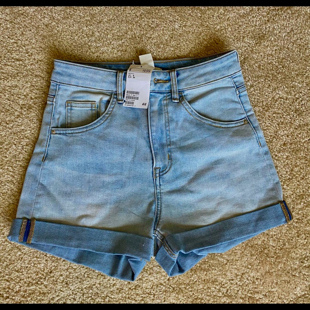 High Waisted Denim Shorts